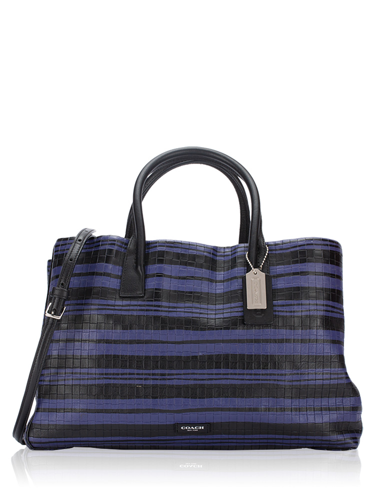 30181 Restored Bleecker Studio Tote Purple Black