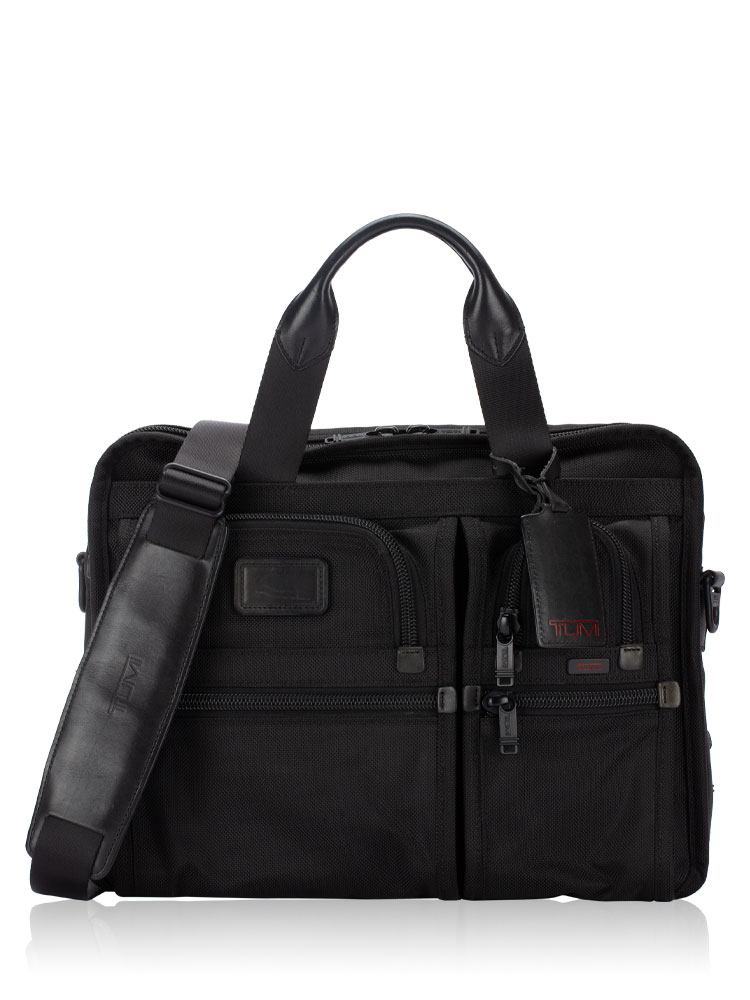 Alpha Expandable Briefcase Black