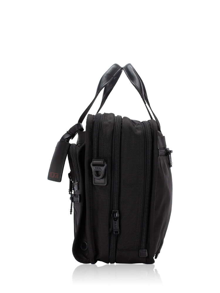 Alpha Expandable Briefcase Black