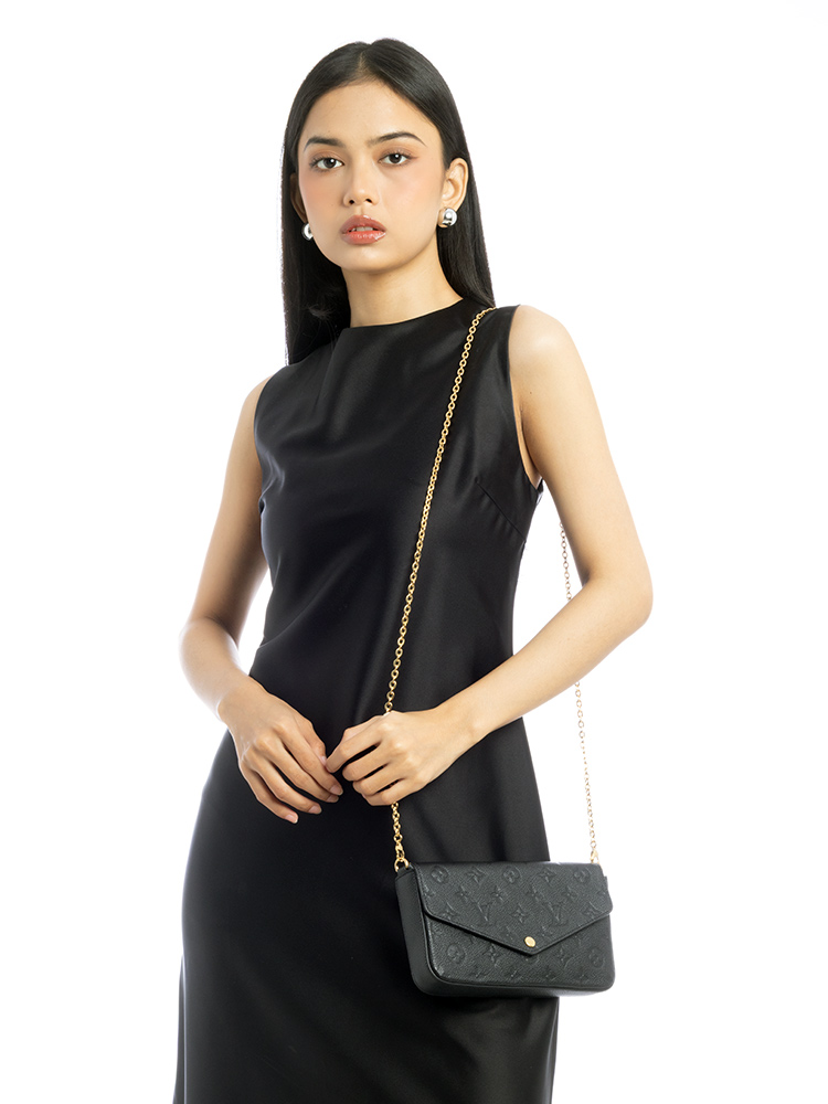 Monogram Empreinte Felicie Pochette Noir