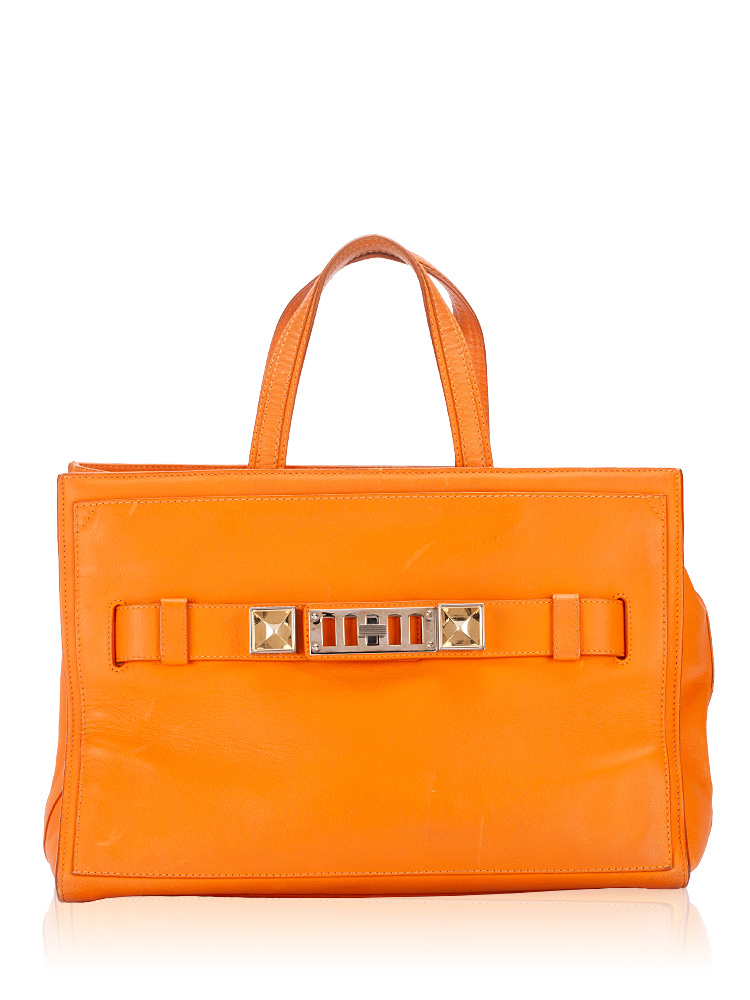Calfskin Small PS11 Tote Orange
