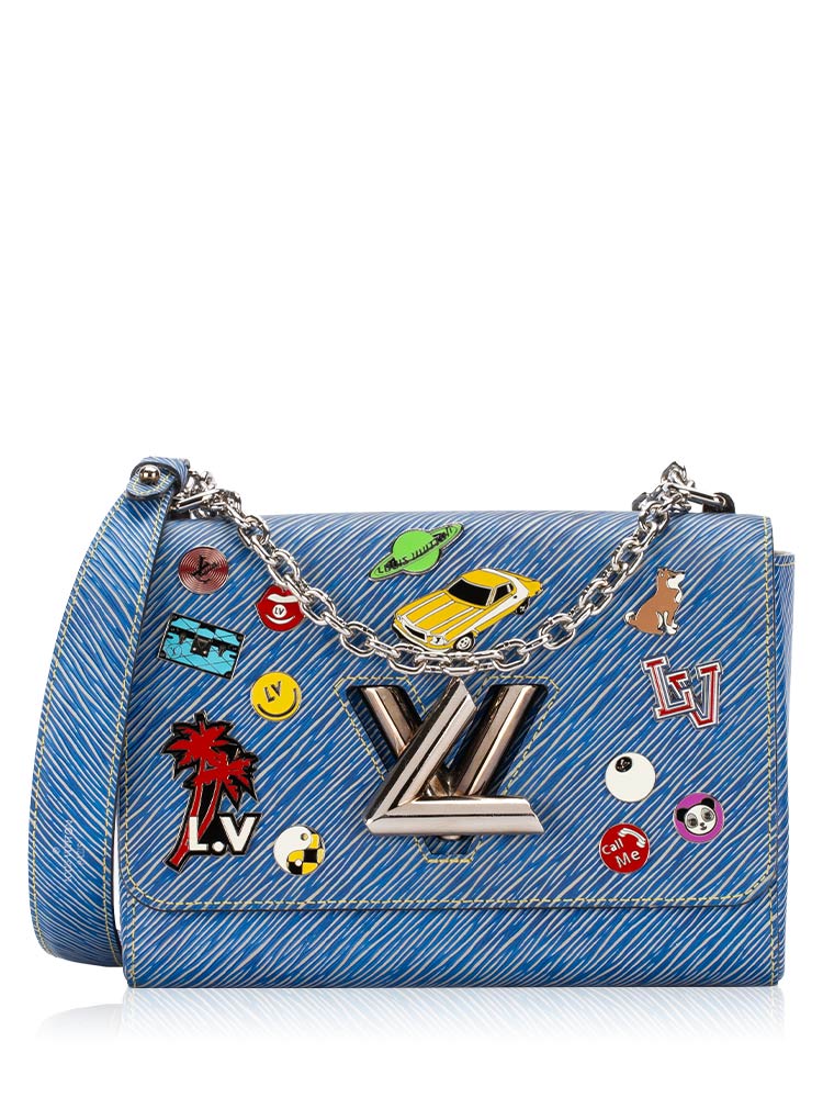 Epi Twist MM with Pin Embellished Light Denim