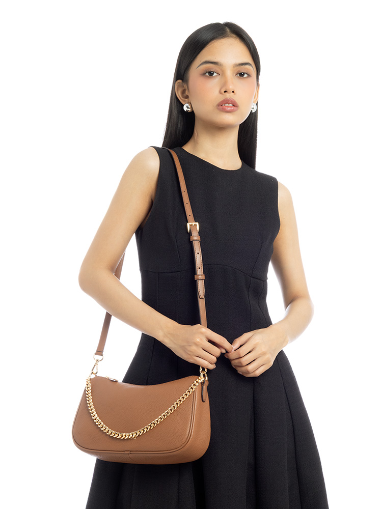 Signature Arden Small Messenger Nutmeg