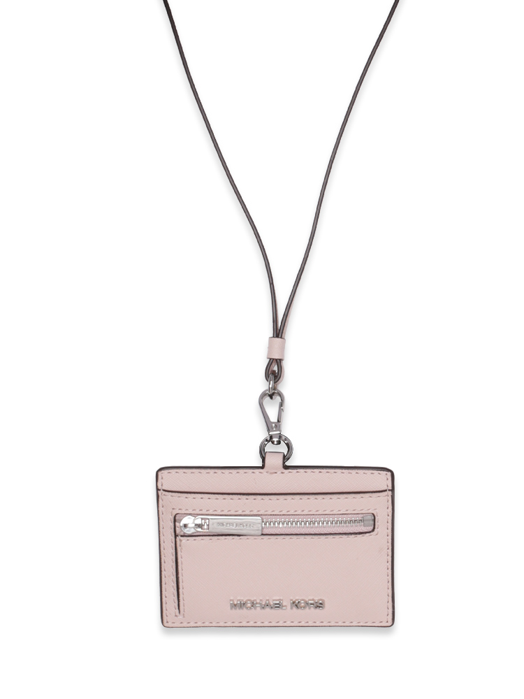 Jet Set Card Lanyard Powder Blush