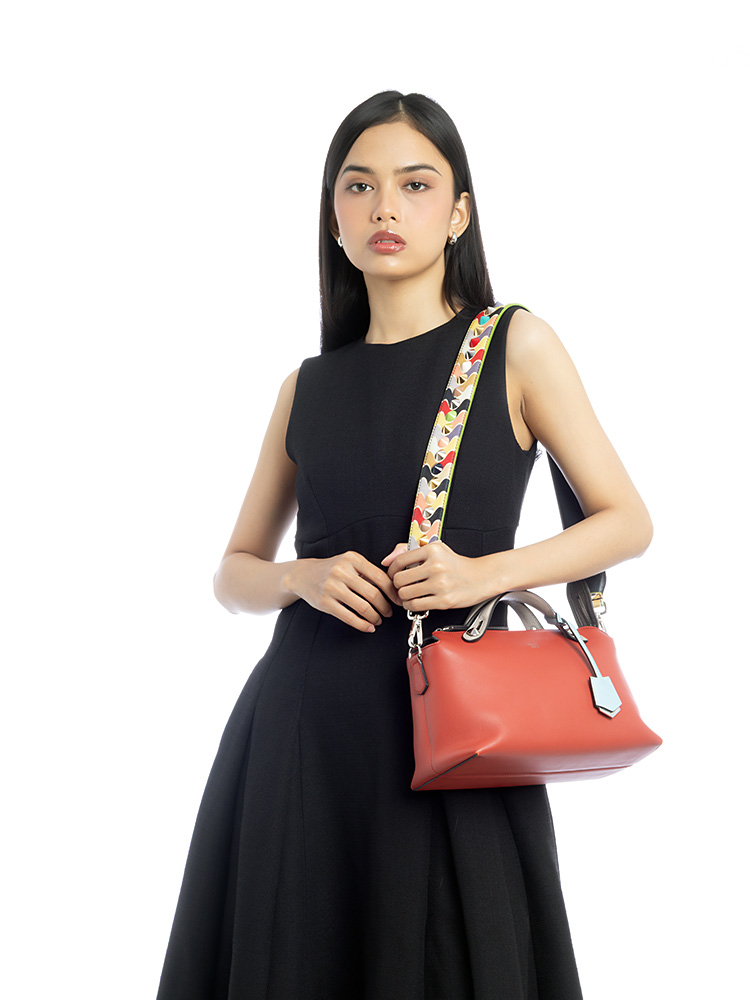 Vitello Dolce Medium By The Way with Studded Strap You Red