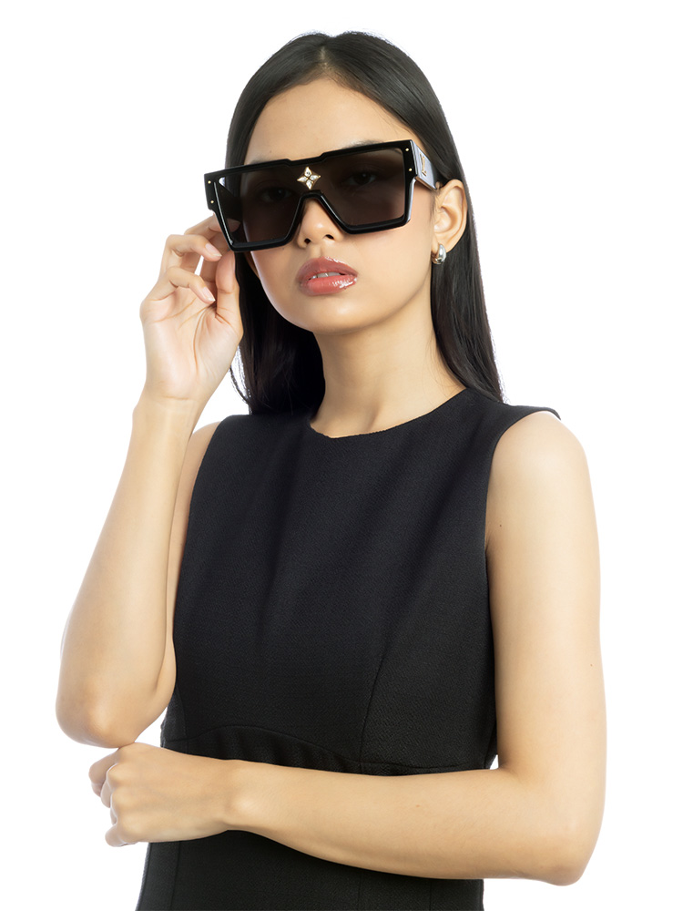 Z1578W Swarovski Cyclone Sunglasses Black