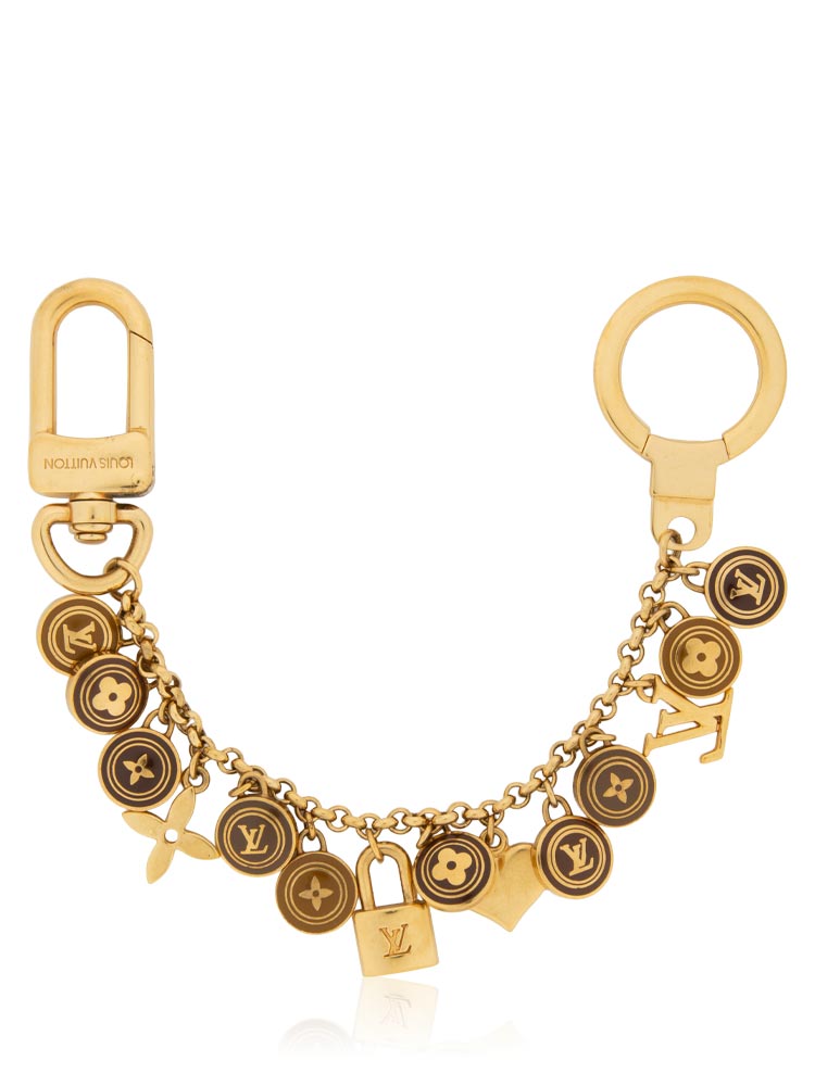 Pastilles Bag Charm Gold Brown