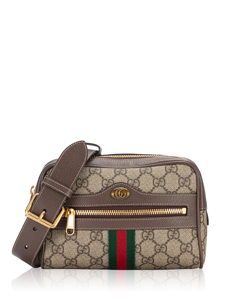 GG Supreme Web Ophidia Small Belt Bag Beige New Acero Sz 85