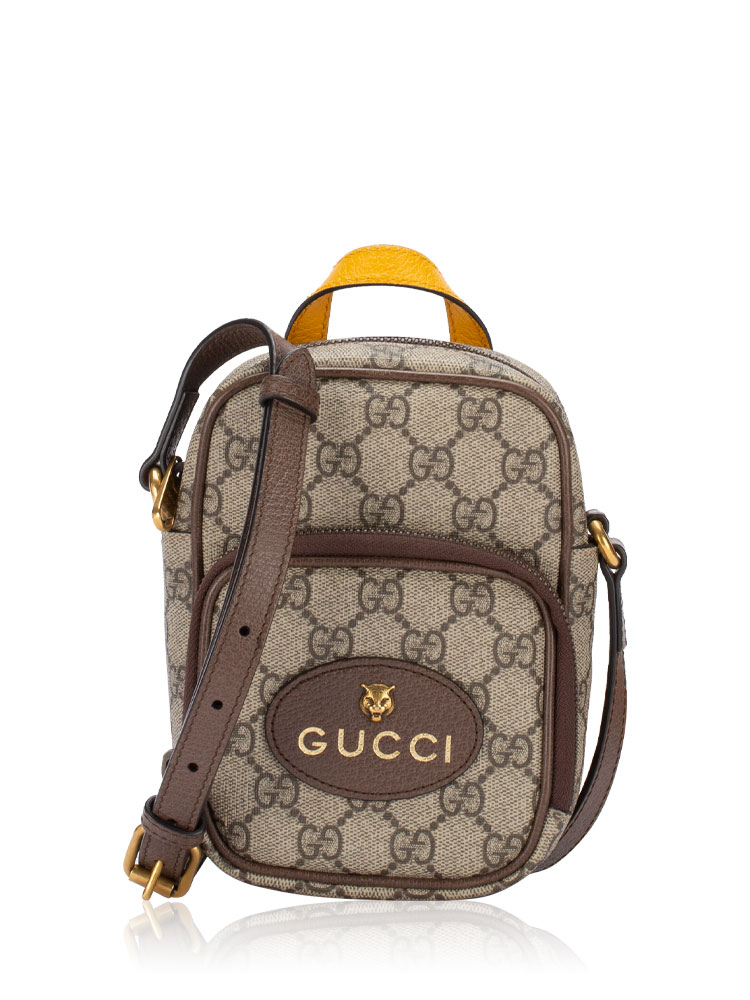 GG Supreme Neo Vintage Mini Double Zip Messenger Beige New Acero