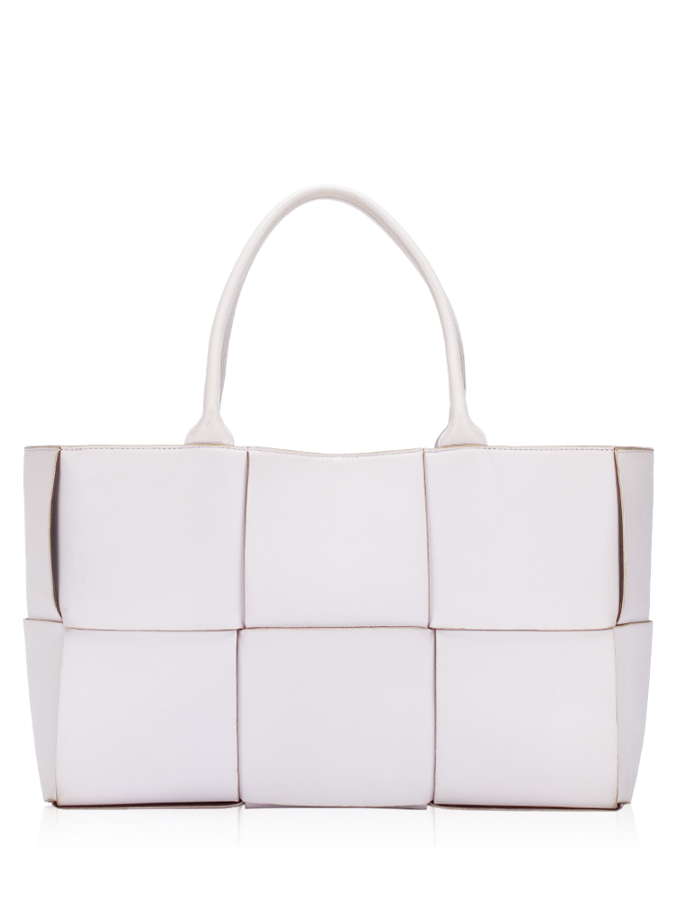 Maxi Nappa Intrecciato Arco Medium Tote Light Lavender
