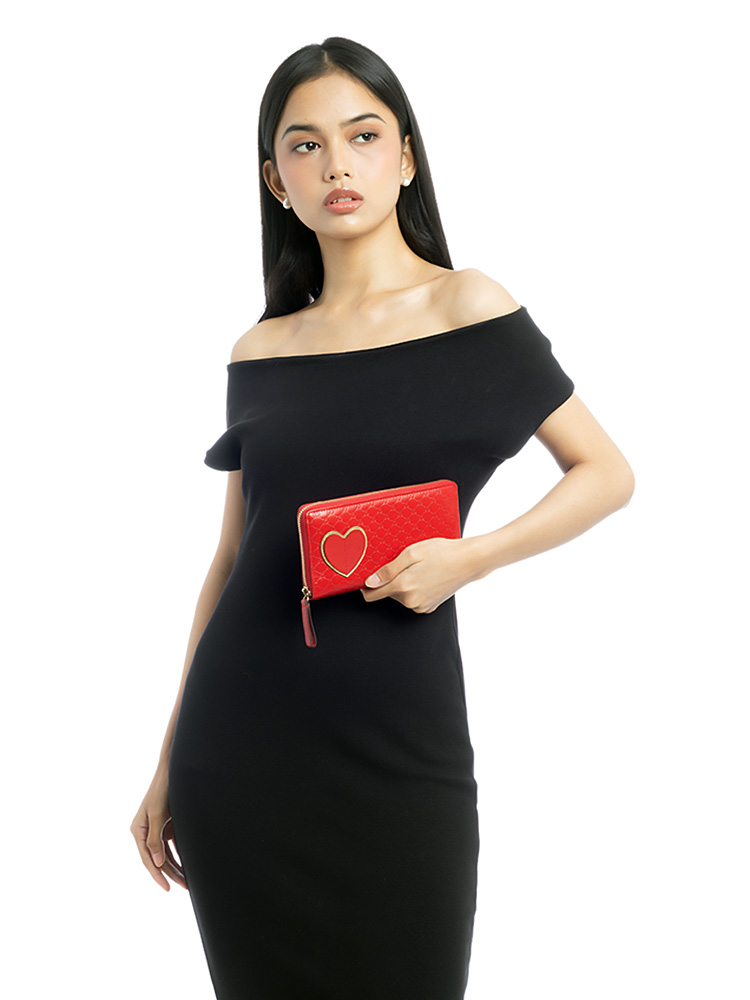 Microguccissima Continental Wallet Red