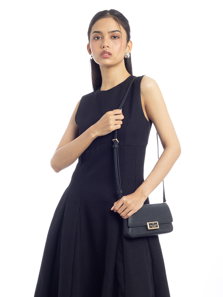 Reegan Mini Flap Crossbody Black