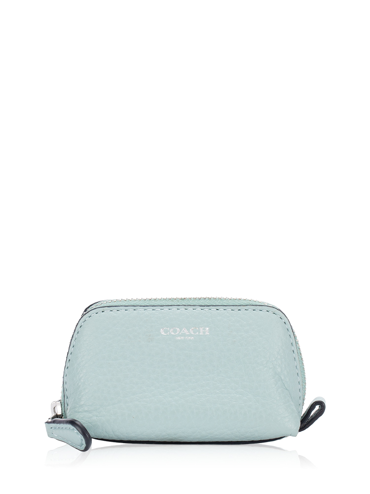 C9598G Mini Zip Cosmetic Case Light Teal