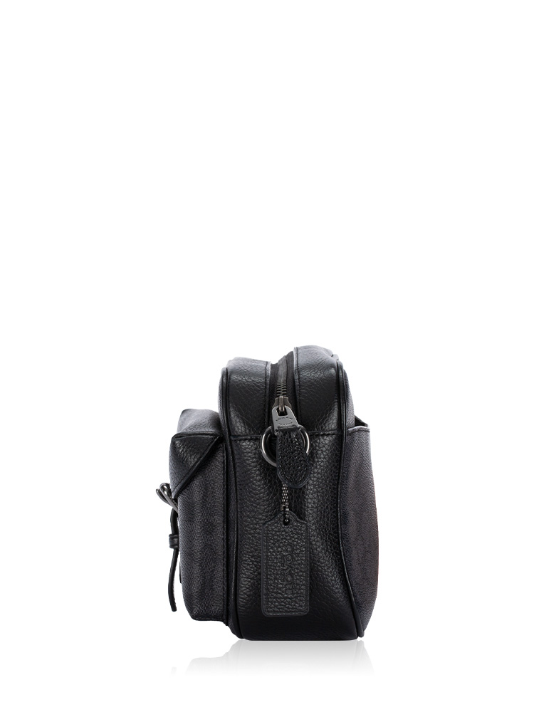 CW217 Signature Warner Crossbody Charcoal Black