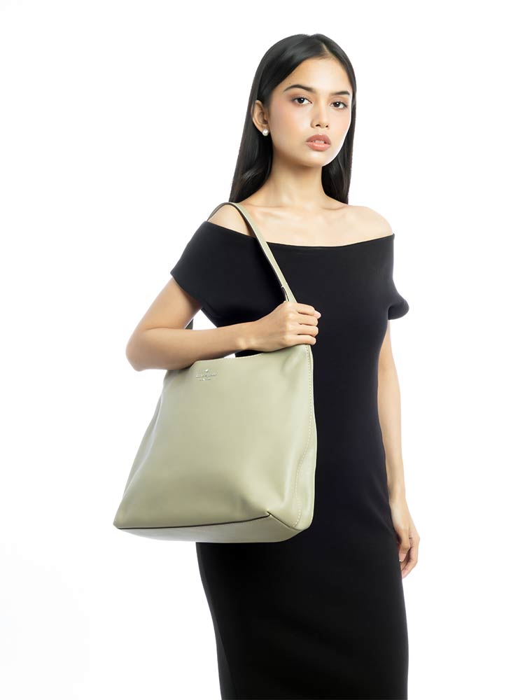 454 Leather Large Shoulder Bag Elm