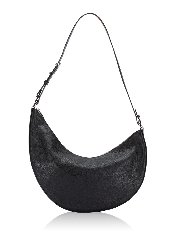 Duo Leather Large Crossbody Black