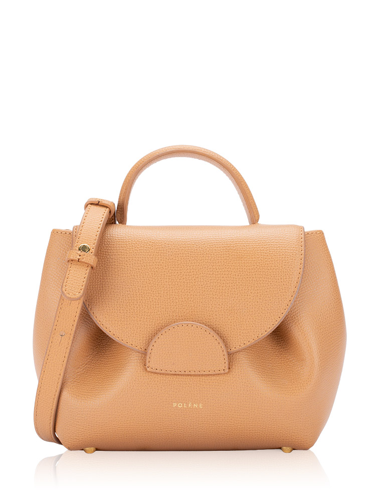 Textured Calfskin Numero Un Nano Tan