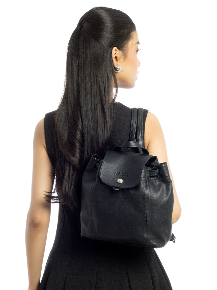 Le Pliage Cuir XS Backpack Black