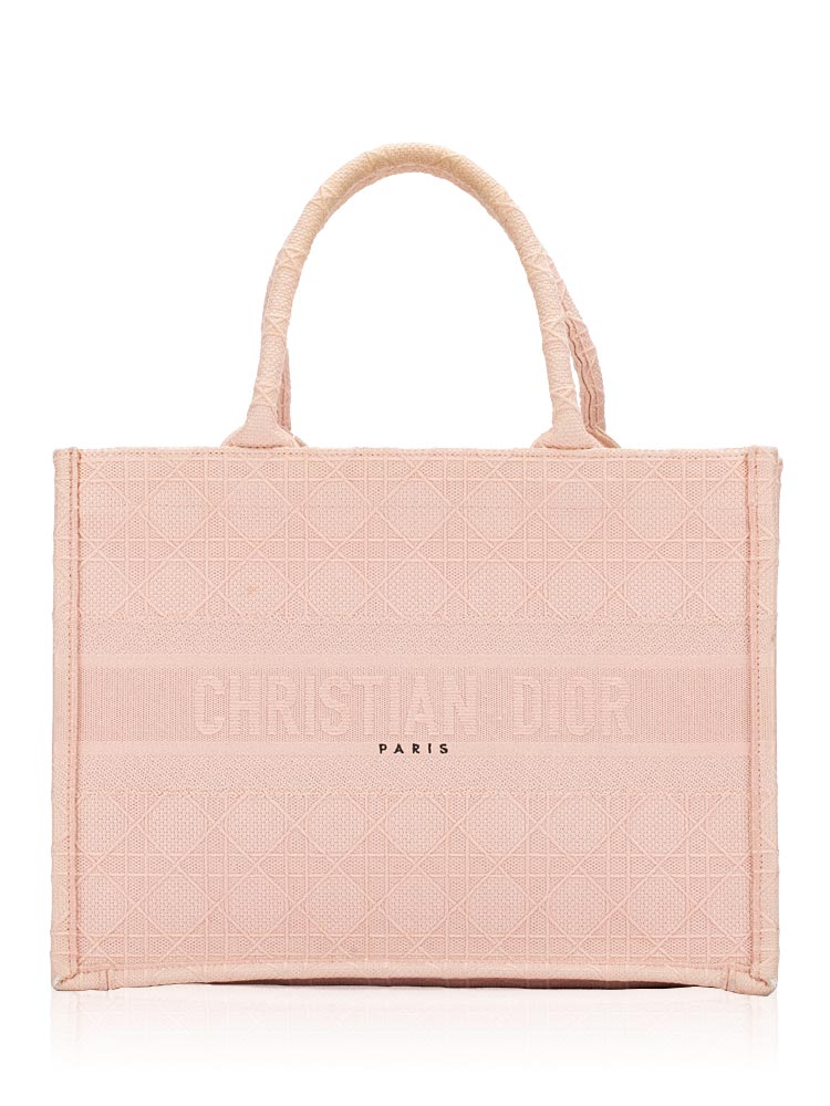 Toile Embroidered Medium Book Tote Bois De Rose