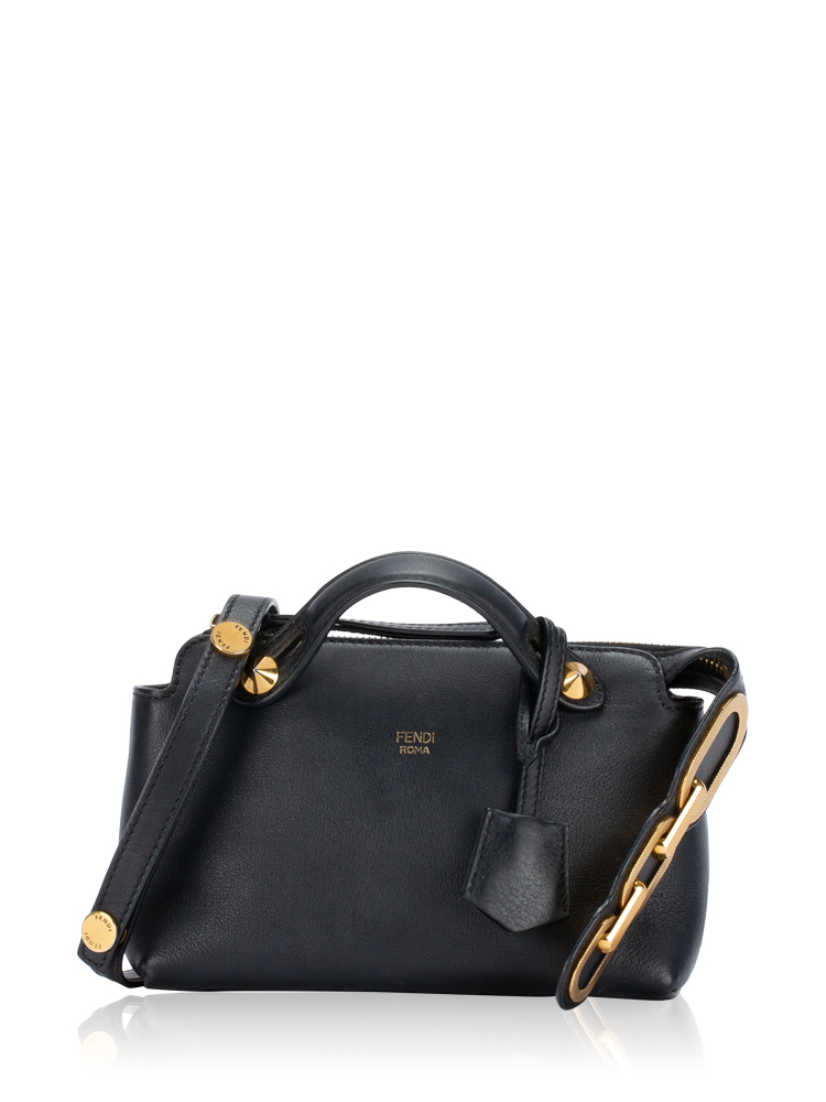 Vitello Dolce Mini By The Way with Chain Tail Black