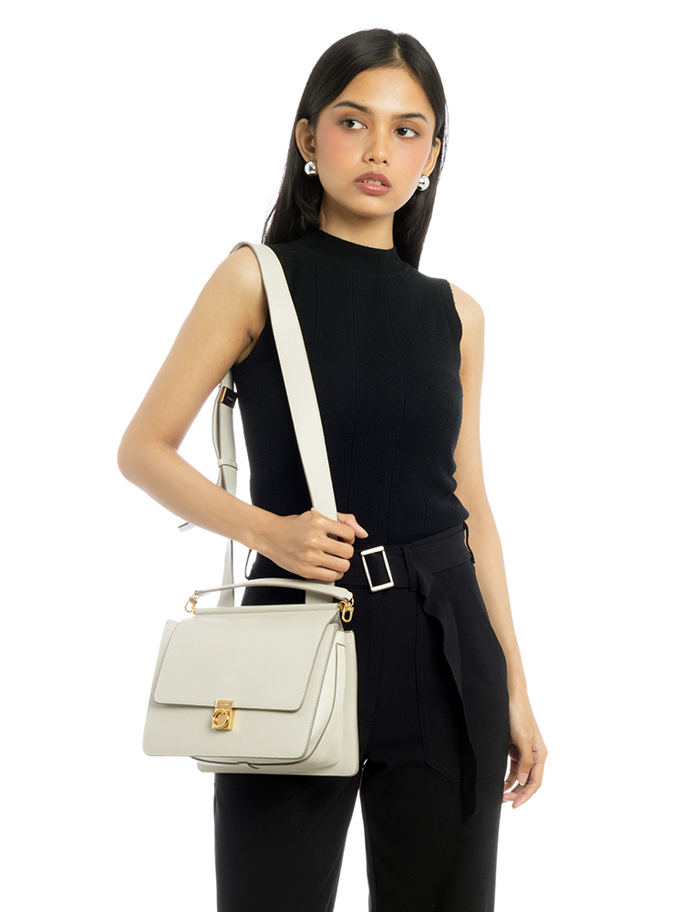 Calfskin Numéro Sept Chalk