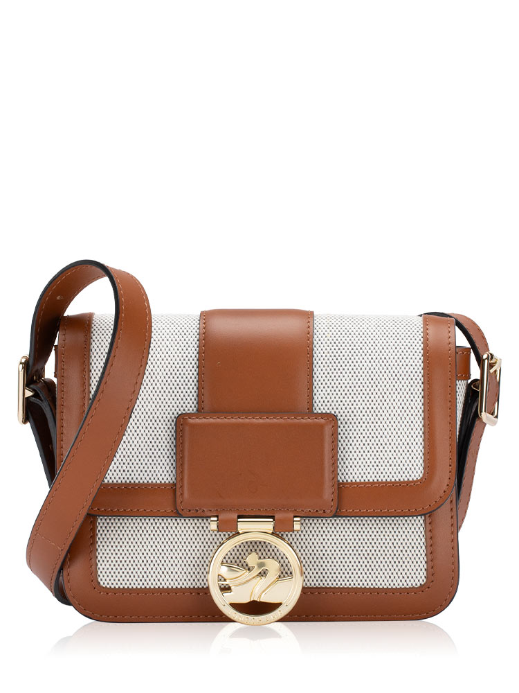 Box Trot Small Shoulder Bag Cognac