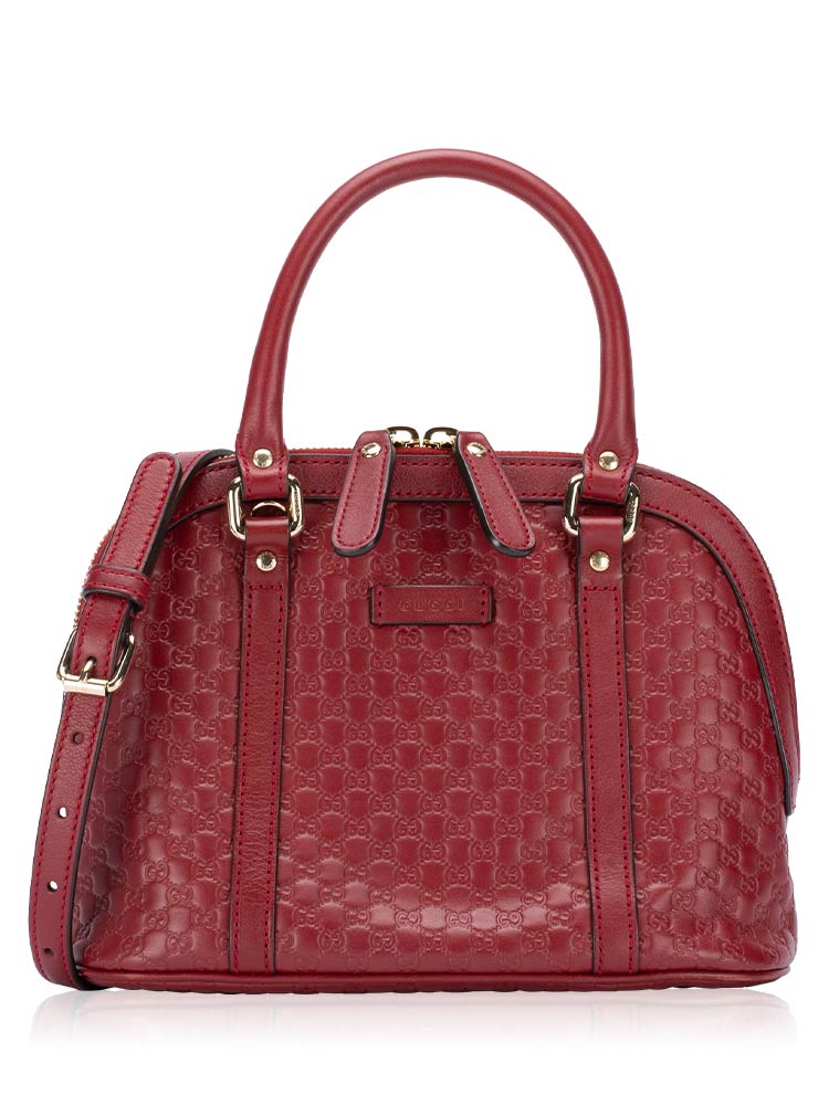 Microguccissima Mini Dome Satchel Red