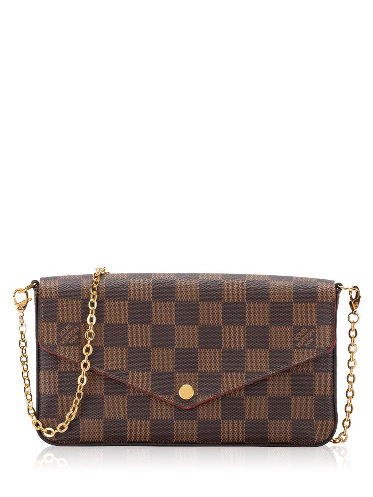 Damier Ebene Pochette Felicie Cerise