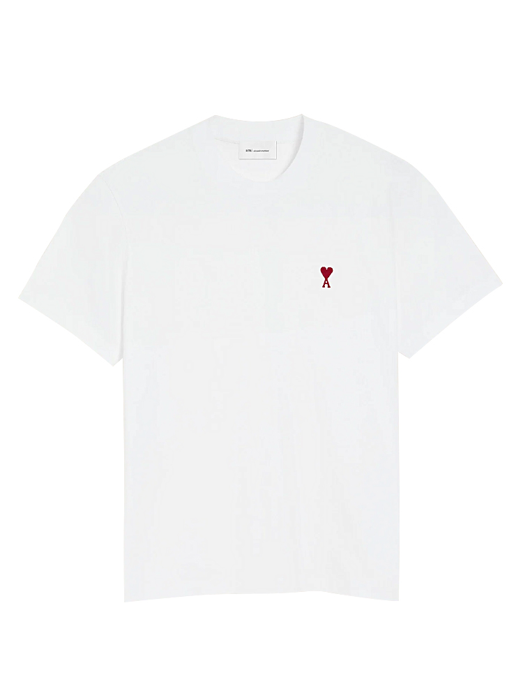 Red De Coeur Cotton T-shirt White Sz L