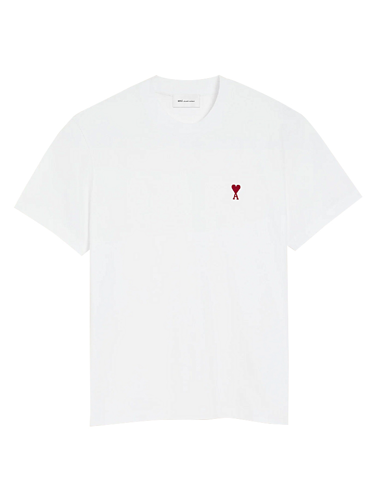 Red De Coeur Cotton T-shirt White Sz XL