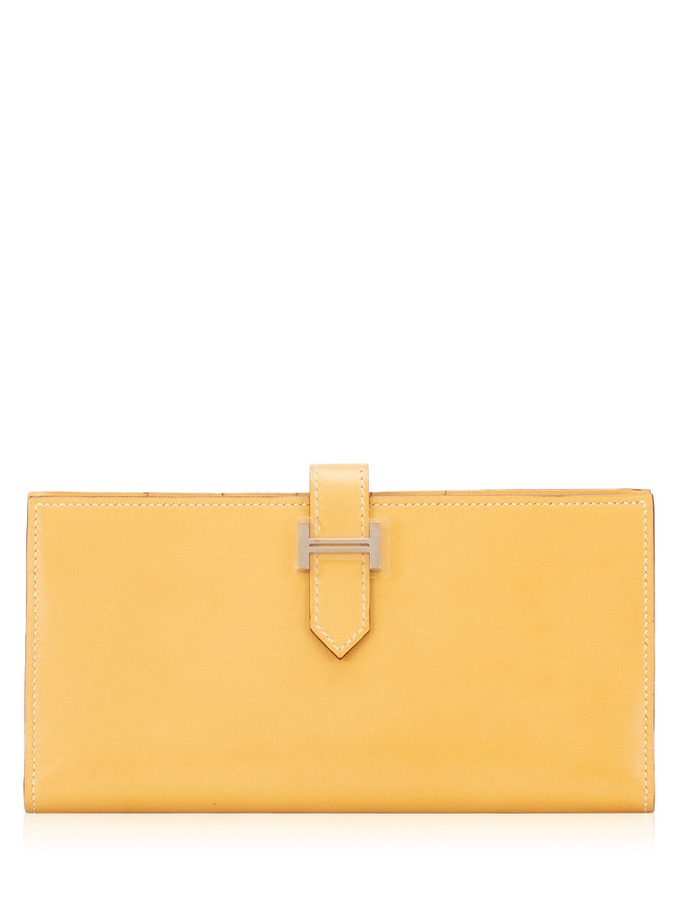 Box Bearn Gusset Wallet Jaune Sable