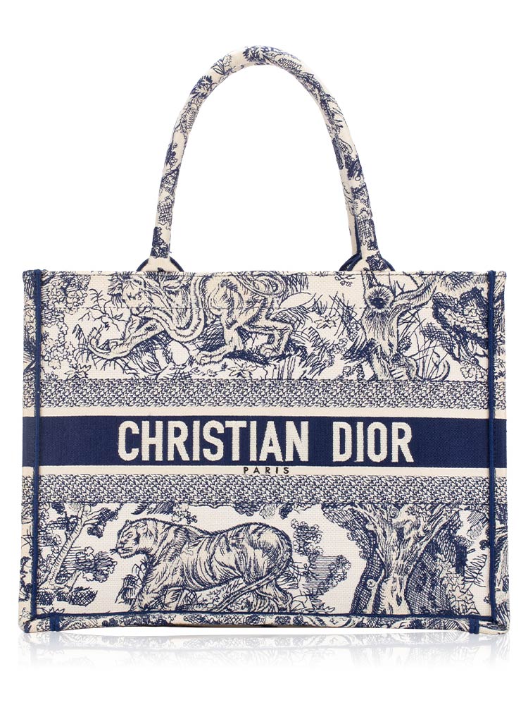 Toile De Jouy medium Book Tote Blue