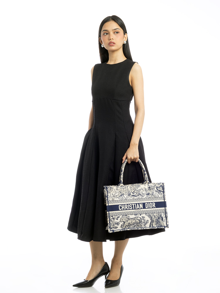 Toile De Jouy medium Book Tote Blue