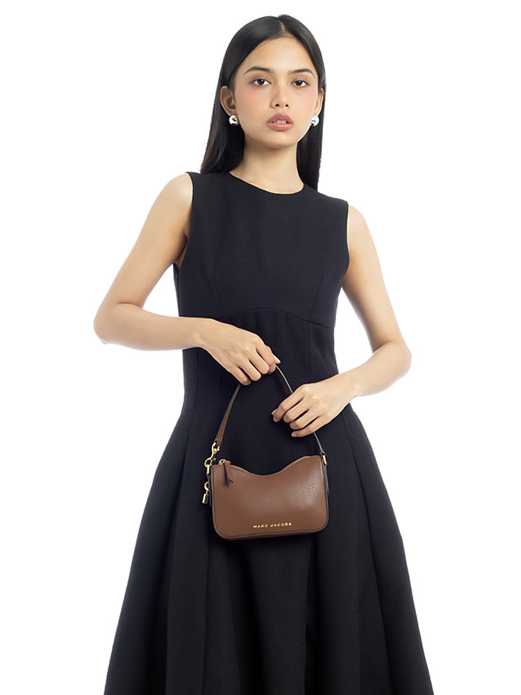Drifter Leather Mini Shoulder Bag Cognac