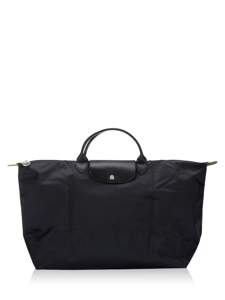 Le Pliage Green Large Travel Bag Black
