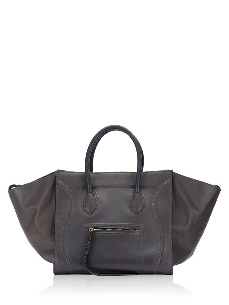 Calfskin Medium Phantom Luggage Grey