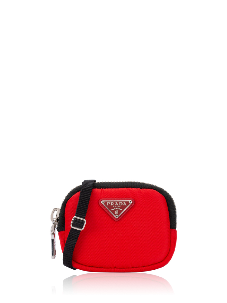 Tessuto Cargo Mini Pouch With Strap Red