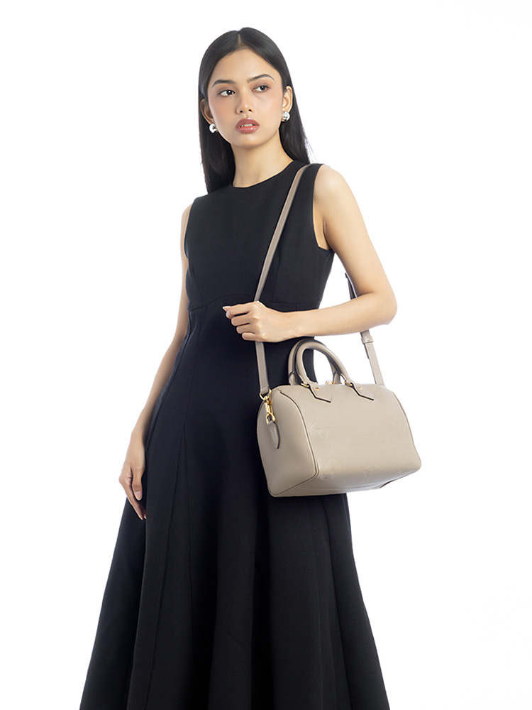 Monogram Empreinte Giant Speedy 25 Bandouliere Tourterelle