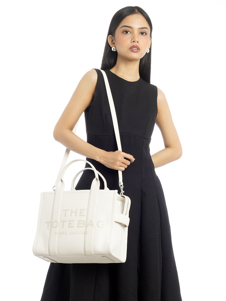 The Leather Medium Tote Cotton