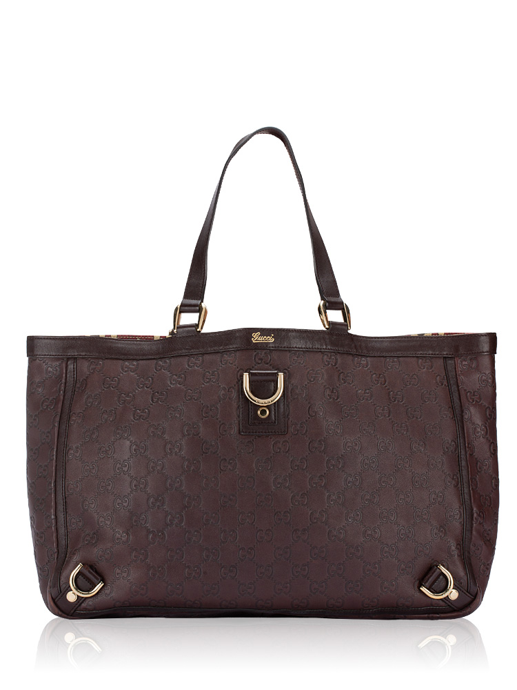 Guccisima Abbey Large Tote Brown