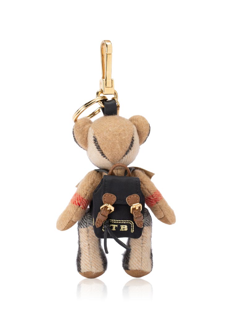 Cashmere House Check Thomas Bear Bag Charm Camel