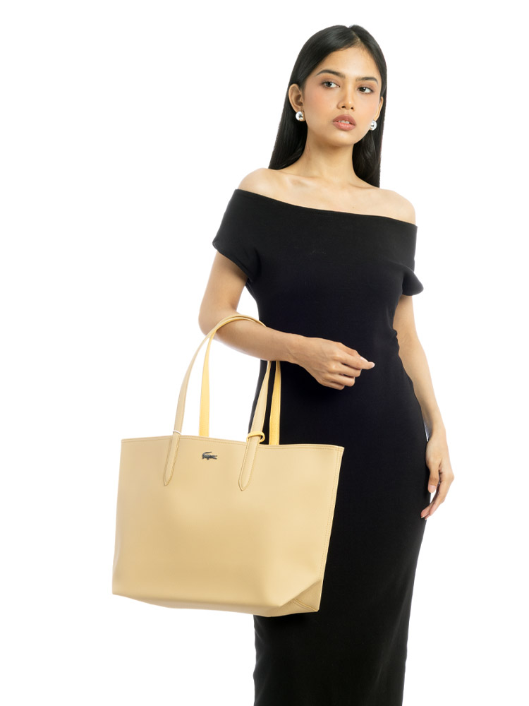 Anna Reversible Bicolour Tote Croissant Cornsilk