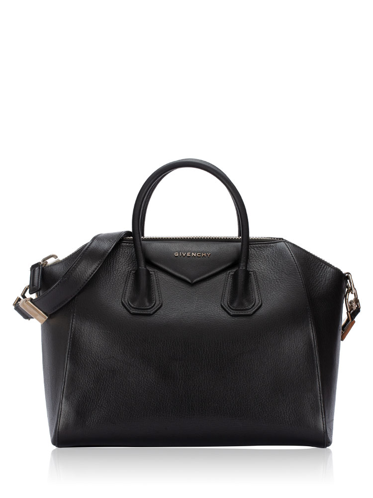 Sugar Goatskin Medium Antigona Black