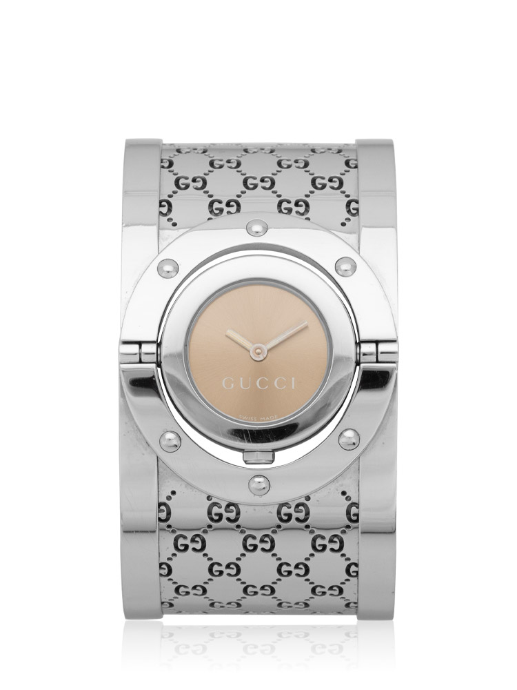 Stainless Twirl 33mm Watch Silver Brown Dial