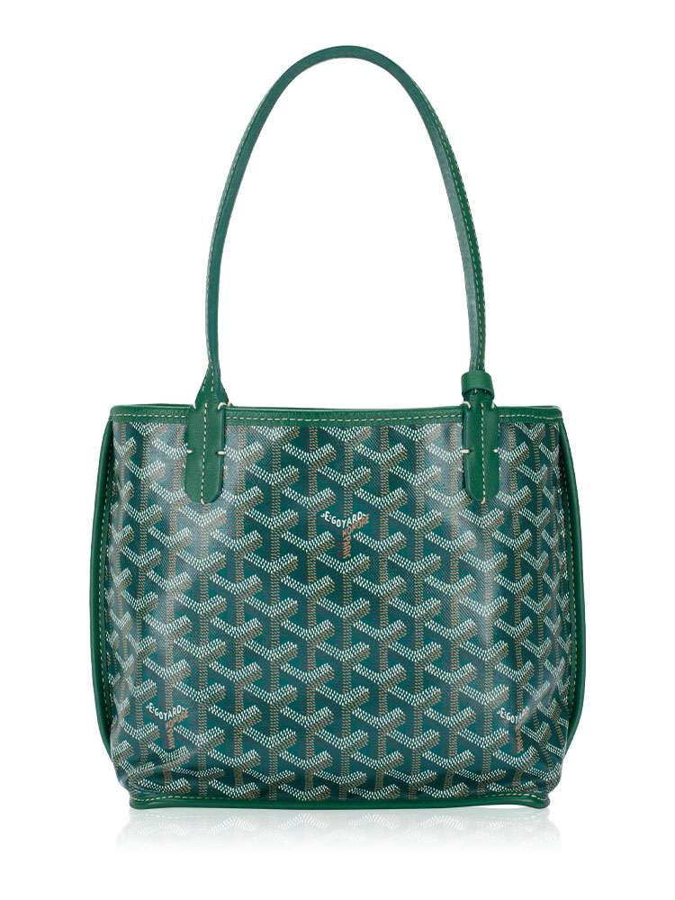 Goyardine Reversible Mini Anjou Vert