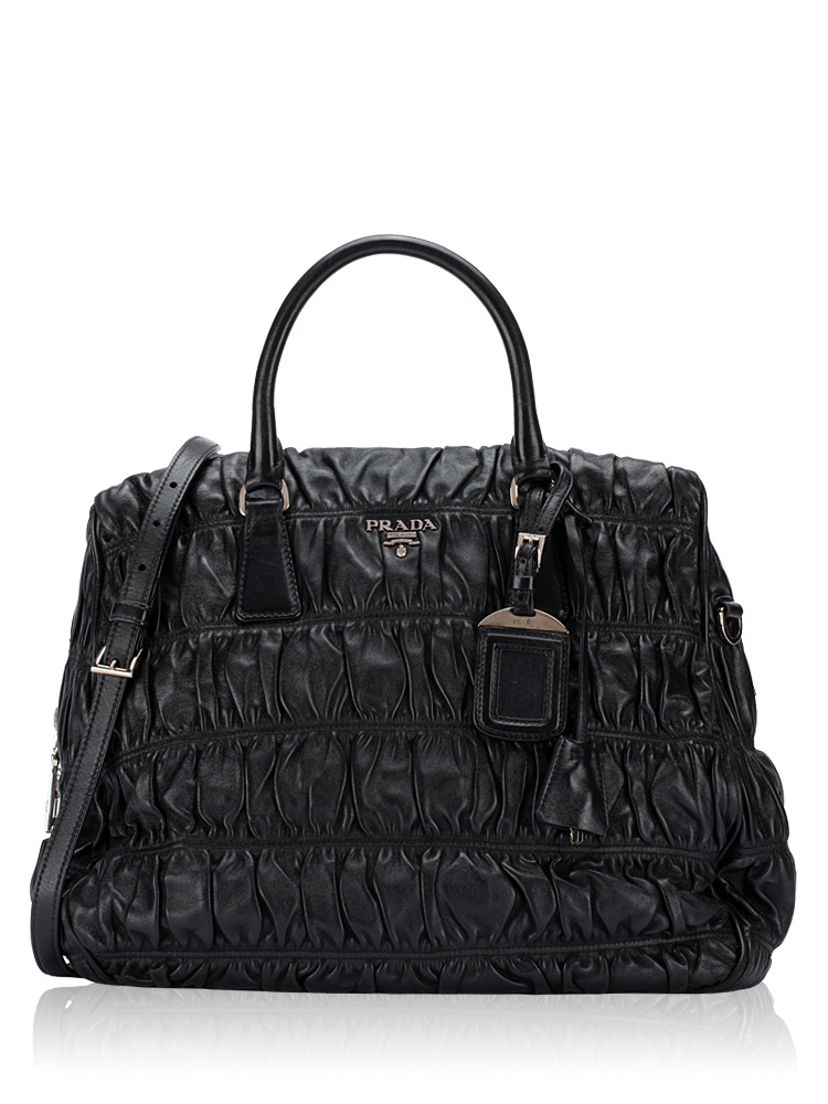 Nappa Gaufre Tote Nero