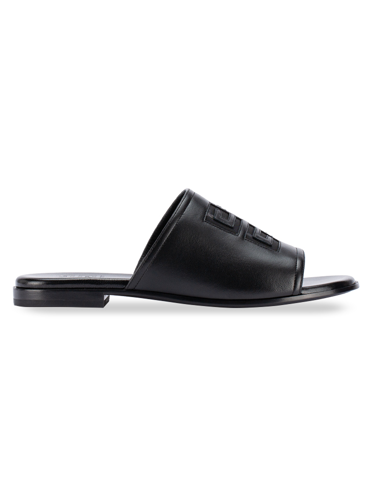 4G Nappa Slides Sandals Black Sz 36.5