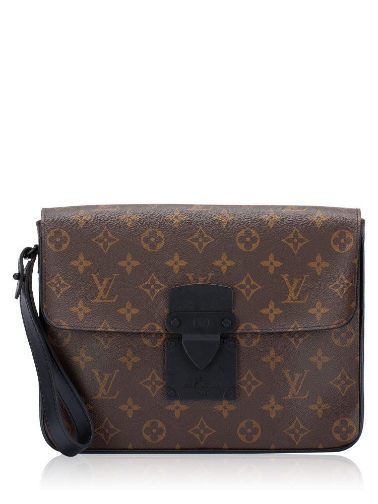 Monogram Macassar S Lock A4 Pouch