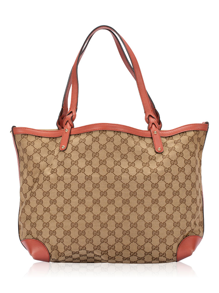 Canvas Craft Medium Tote Beige Coral