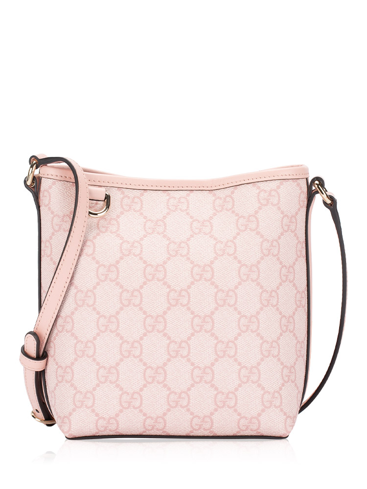 GG Supreme Emblem Nano Bucket Bag Light Pink